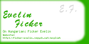 evelin ficker business card